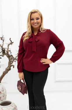 Wizytowa bluzka z wiązaniem